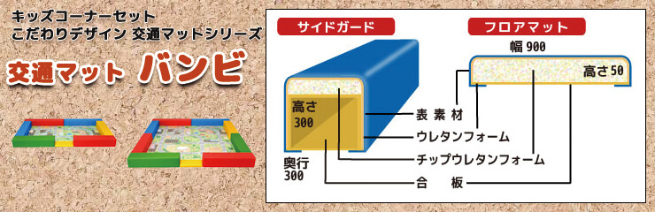 交通マットバンビ セット